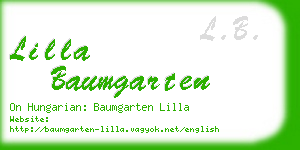 lilla baumgarten business card